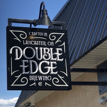 Double Edge Brewing - a sign for double edge brewing - Breweries Near Me - Lancaster, Ohio