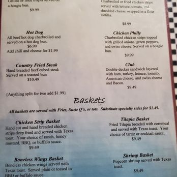 58 Drive In - Menu - Diners Near Me - Holden, Missouri