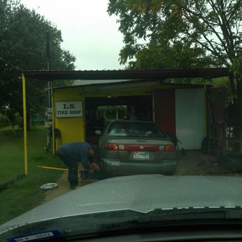 L S Tire Shop - Getting a work truck tire patched - Tires Near Me - Somerset, Texas L S Tire Shop - Getting a work truck tire patched - Tires Near Me - Somerset, Texas
