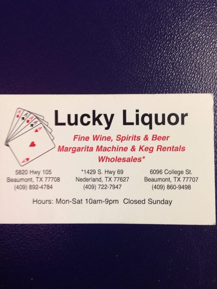 LUCKY LIQUOR Updated June 2024 1429 S Hwy 69, Nederland, Texas