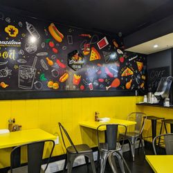 Brazilian Hotdog Pizza and Burger