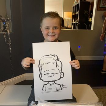 Cartoon Scribble - Caricature at birthday party. - Caricatures Near Me