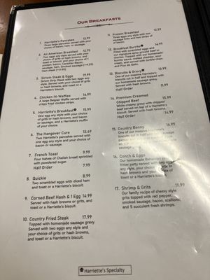 Menu photo 2 Harriette's Restaurant Key Largo, FL