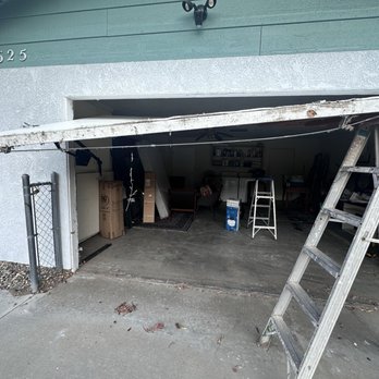 Dave’s Garage Doors - Removing the old door - Garage Door Services Near Me