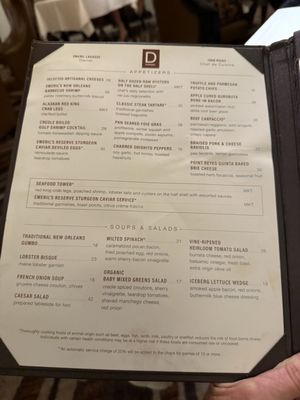 Menu photo 8 Delmonico Steakhouse Las Vegas, NV