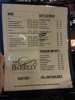Menu photo 2 The Barkley Restaurant & Bar South Pasadena, CA Menu photo 2 The Barkley Restaurant & Bar South Pasadena, CA