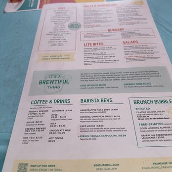 Eggs Up Grill - Menu - Breakfast & Brunch Near Me - Summerville, South Carolina Eggs Up Grill - Menu - Breakfast & Brunch Near Me - Summerville, South Carolina
