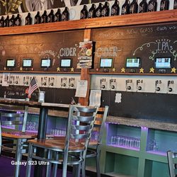 Decent People Taproom - Self serve with card. Charged per ounce. Must be a $10 card fee I was charged twice.