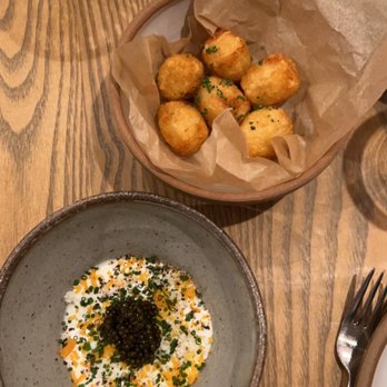 Ernest - Tater tots with crème fraiche and caviar - New American Near Me - San Francisco, California Ernest - Tater tots with crème fraiche and caviar - New American Near Me - San Francisco, California