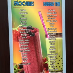 Karma's Smoothies & Espressos - Smoothie and Bubble Tea Menu