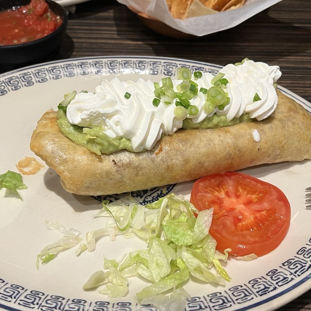 Chimichanga with shredded beef Chimichanga with shredded beef