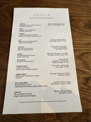 Menu photo 7 Hestia Austin, TX