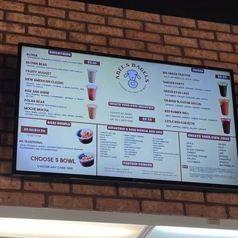 Abel’s Bagels - Menu as of 1/30/2025 - Bagels Near Me - Las Vegas, Nevada