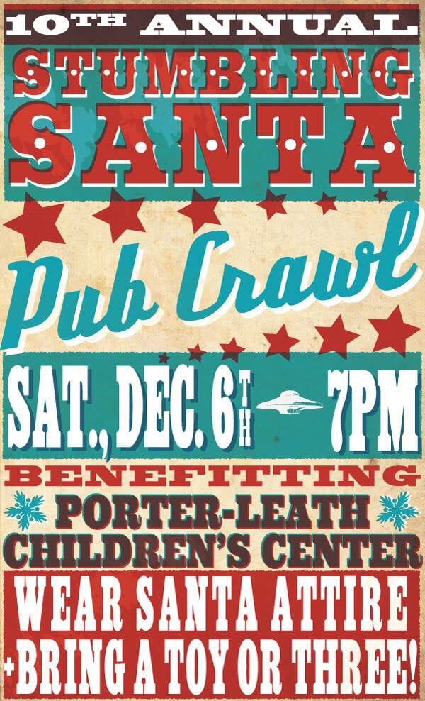 Stumblin Santa Pub Crawl Logo