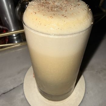 Bisous - PASTRY WAR Pistachio Cream, Agricole & Jamaican Rums, Grappa, Almond, Egg White, Lemon, Nutmeg - Cocktail Bars Near Me - Chicago, Illinois Bisous - PASTRY WAR Pistachio Cream, Agricole & Jamaican Rums, Grappa, Almond, Egg White, Lemon, Nutmeg - Cocktail Bars Near Me - Chicago, Illinois