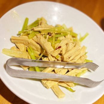 Juqi - Celery with Bean Curd Stick Salad - Chinese Near Me - Flushing, New York