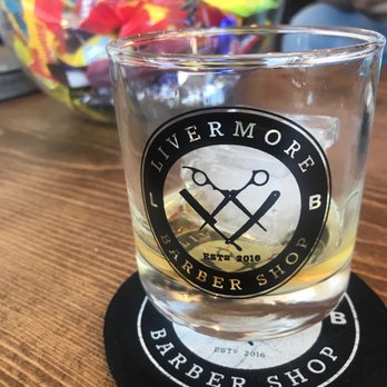 Livermore Barber Shop - Nice whisky before a cut by Zack! - Barbers Near Me - Livermore, California