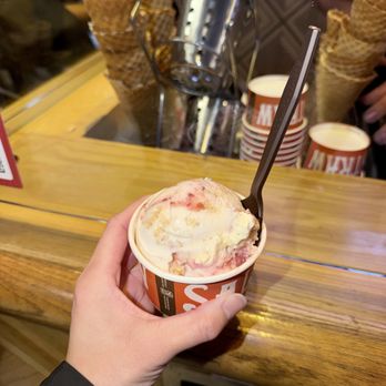 Salt & Straw - coconut cherry pie w/almond crust (vegan) - Ice Cream & Frozen Yogurt Near Me - San Francisco, California