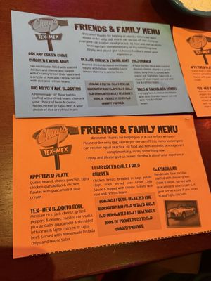 Menu photo 1 Chuy's Orlando, FL Menu photo 1 Chuy's Orlando, FL