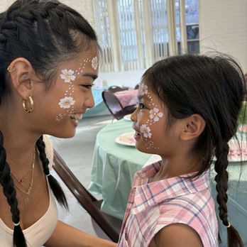 Clowning Party Entertainment - Face Painting Sisters Matchy - Party Characters Near Me