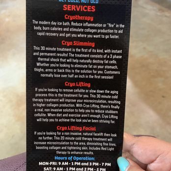 Cryo Nation - Menu - Oxygen Bars Near Me - Grapevine, Texas