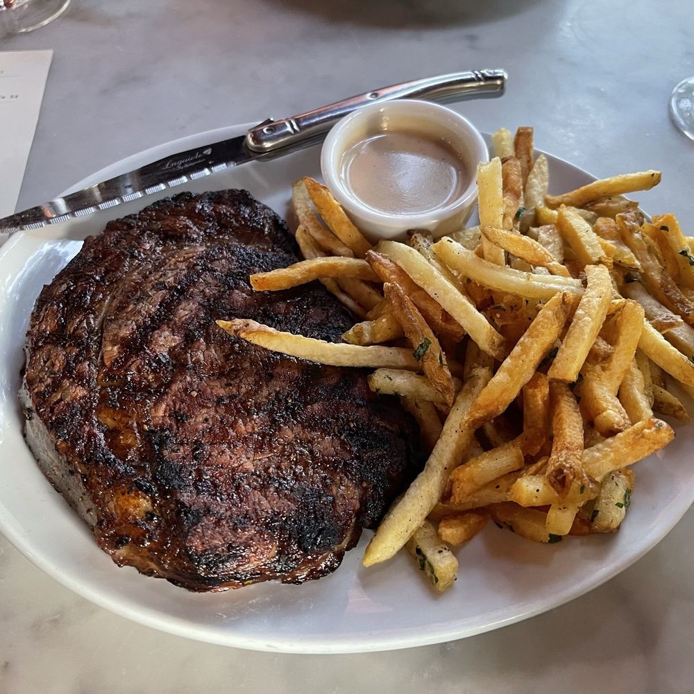 Justine's Brasserie - Steak Frites. Tasty enough but overpriced. - French Near Me - Austin, Texas Justine's Brasserie - Steak Frites. Tasty enough but overpriced. - French Near Me - Austin, Texas