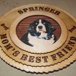 Uniquely Yours - Custom 3d wood plauqe from picture of dog.