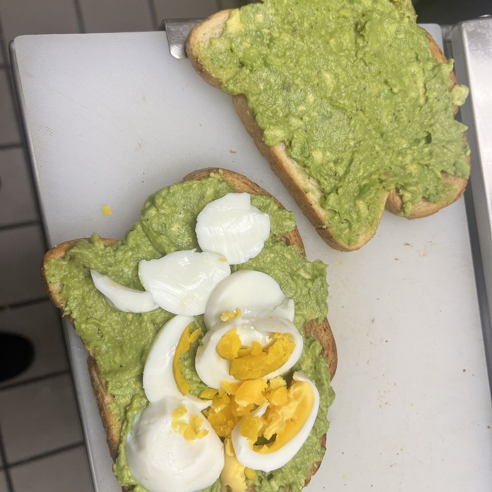 Linda's Coffee House - Avocado toast with egg so delicious - Donuts Near Me - Lake Forest, California