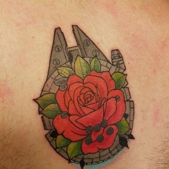 South Water Studios - I designed this combining the rose from my wife's tattoo w a favorite from my childhood. Artist Wendi - Tattoo Near Me - Kent, Ohio