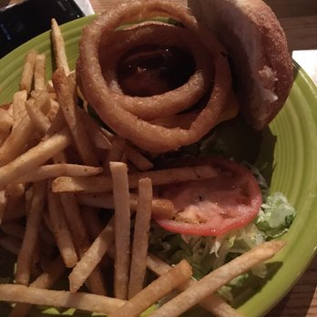 Turtle Mountain Brewing - South - The Chuck Burger w/ grilled jalapeños, cheese, & BBQ sauce - New American Near Me - Rio Rancho, New Mexico Turtle Mountain Brewing - South - The Chuck Burger w/ grilled jalapeños, cheese, & BBQ sauce - New American Near Me - Rio Rancho, New Mexico