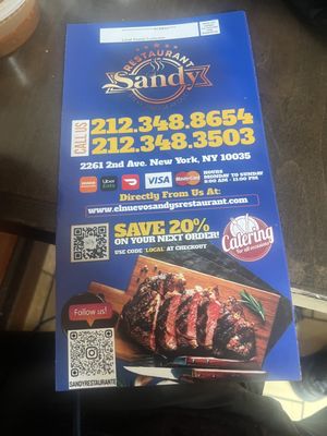 Menu photo 4 Sandy Restaurant New York, NY Menu photo 4 Sandy Restaurant New York, NY
