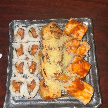 Sushi Totoro - Regular +2 special: spicy salmon, Totoro Roll, and volcano roll - Sushi Bars Near Me - Aurora, Colorado Sushi Totoro - Regular +2 special: spicy salmon, Totoro Roll, and volcano roll - Sushi Bars Near Me - Aurora, Colorado