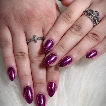 Excellent Nails 2 - Fullset acrylic with chrome - Nail Salons Near Me - Hudson, Florida
