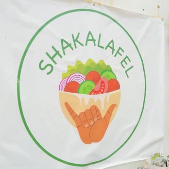 Shakalafel - The Sign from the road side - Falafel Near Me - Kapaa, Hawaii