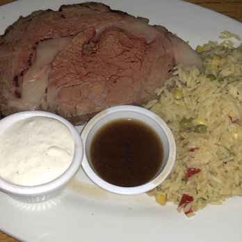 Orange County Mining Company - Prime rib with rice pilaf. Very tender and juicy! - Steakhouses Near Me - Orange, California Orange County Mining Company - Prime rib with rice pilaf. Very tender and juicy! - Steakhouses Near Me - Orange, California
