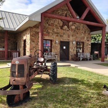 Prairie House Restaurant - old tractor in front - Barbeque Near Me - Crossroads, Texas Prairie House Restaurant - old tractor in front - Barbeque Near Me - Crossroads, Texas