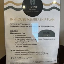 Divine Dental Of Smyrna - In-house Membership.