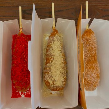 Kong Dog - hot cheeto dog, injoulmi, regular - Korean Near Me - Somerville, Massachusetts Kong Dog - hot cheeto dog, injoulmi, regular - Korean Near Me - Somerville, Massachusetts