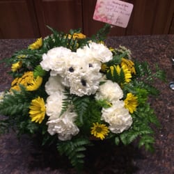 Buena Vista Floral & Gift Shop - Love the doggie flower arrangement - perfect and cheerful
