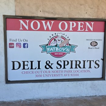 Fatboy's Deli & Spirits - Beer, Wine & Spirits Near Me - El Cajon, California