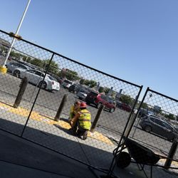 Walmart - Did someone recently drive INTO the building?!