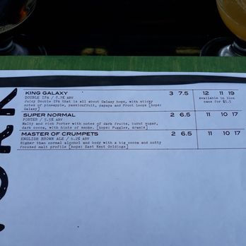 Fieldwork Brewing Company - Beer list, cont. 7/19 - Beer Gardens Near Me - Monterey, California Fieldwork Brewing Company - Beer list, cont. 7/19 - Beer Gardens Near Me - Monterey, California