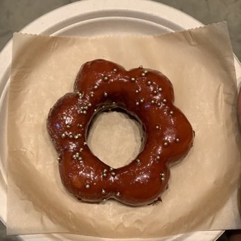 AlimamaTea - Sweet and Savory Mochi Donut. This was pretty good!! $5 for a donut though? - Desserts Near Me - New York, New York AlimamaTea - Sweet and Savory Mochi Donut. This was pretty good!! $5 for a donut though? - Desserts Near Me - New York, New York