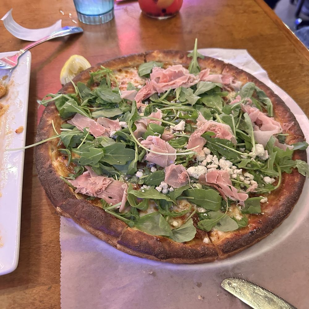 Geddy's - Gluten Free fig and prosciutto pizza. - Seafood Near Me - Bar Harbor, Maine