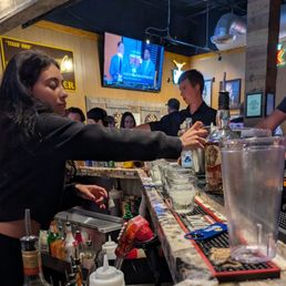 Lining up those shots! Lining up those shots!