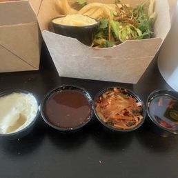 Nori Mayo, gochujung. Kimchi, chili oil Nori Mayo, gochujung. Kimchi, chili oil