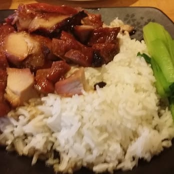 Ming's BBQ - Honey roasted pork with vegetable over rice - Barbeque Near Me - Duluth, Georgia