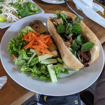 Rice Paper on 7th - grilled pork banh mi with salad. - Vietnamese Near Me - Phoenix, Arizona Rice Paper on 7th - grilled pork banh mi with salad. - Vietnamese Near Me - Phoenix, Arizona