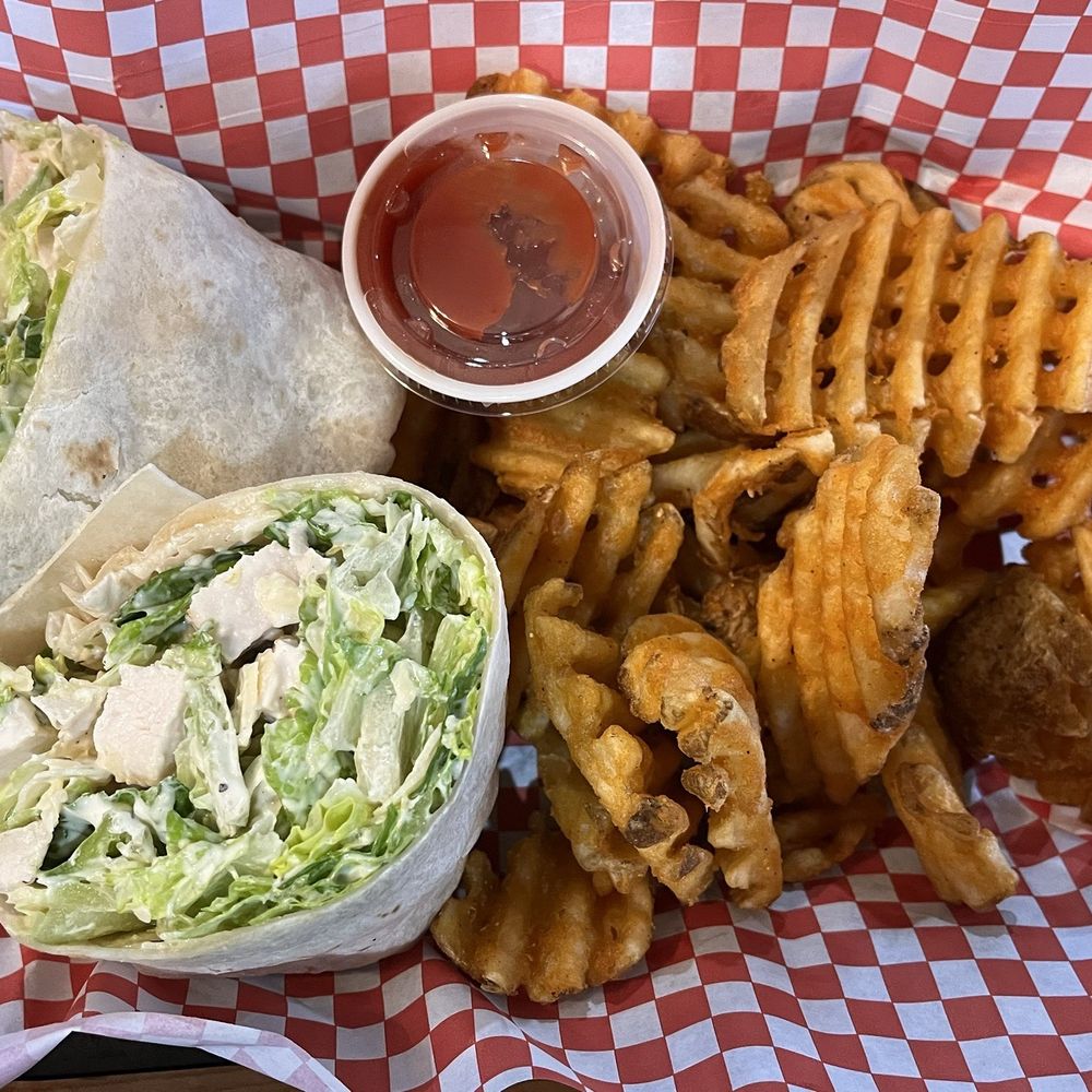 Salty Dog Eatery - Chicken Cesar Wrap - New American Near Me - Deer Park, Washington Salty Dog Eatery - Chicken Cesar Wrap - New American Near Me - Deer Park, Washington