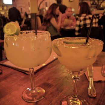 Cha Cha's Latin Kitchen - Classic margarita (left) and mango habanero margarita (right) - Bars Near Me - Brea, California Cha Cha's Latin Kitchen - Classic margarita (left) and mango habanero margarita (right) - Bars Near Me - Brea, California